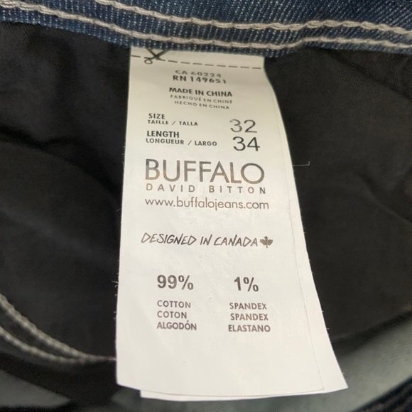 Buffalo Driven-X Straight Leg Distressed Jeans Size 32 - Picture 8 of 9